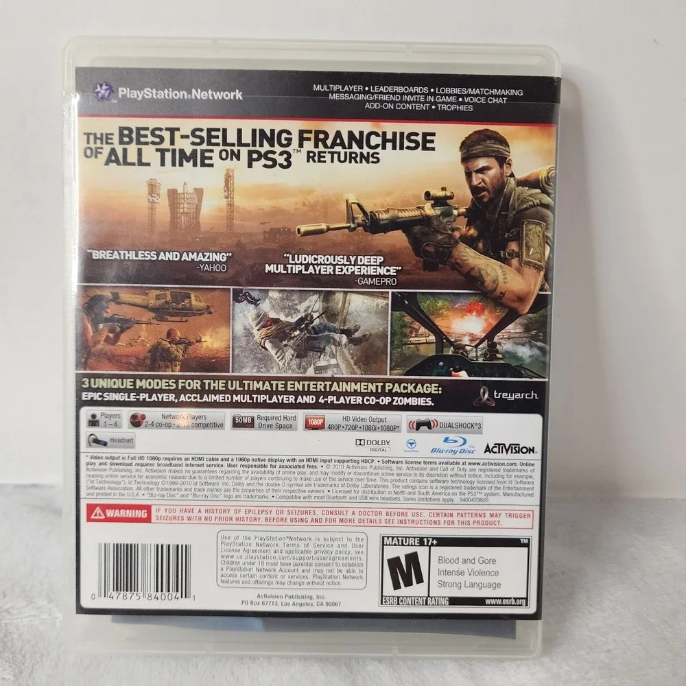 Call of Duty: Black‎ Ops - Sony PlayStation 3